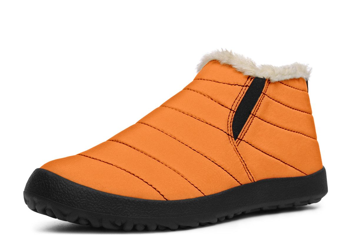 Blue and Orange Mismatch Winter Shoes