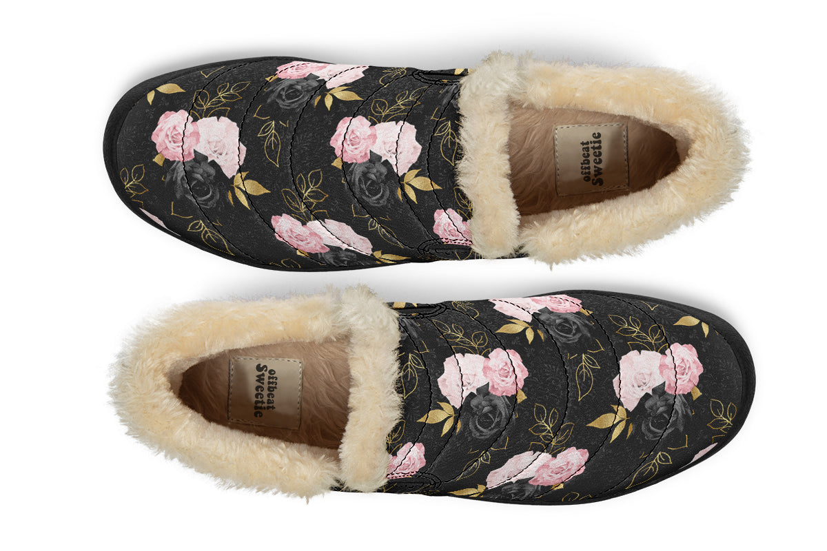 Blush Roses Winter Shoes - Offbeat Sweetie