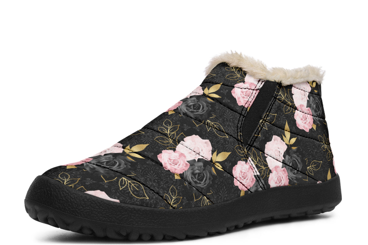 Blush Roses Winter Shoes - Offbeat Sweetie