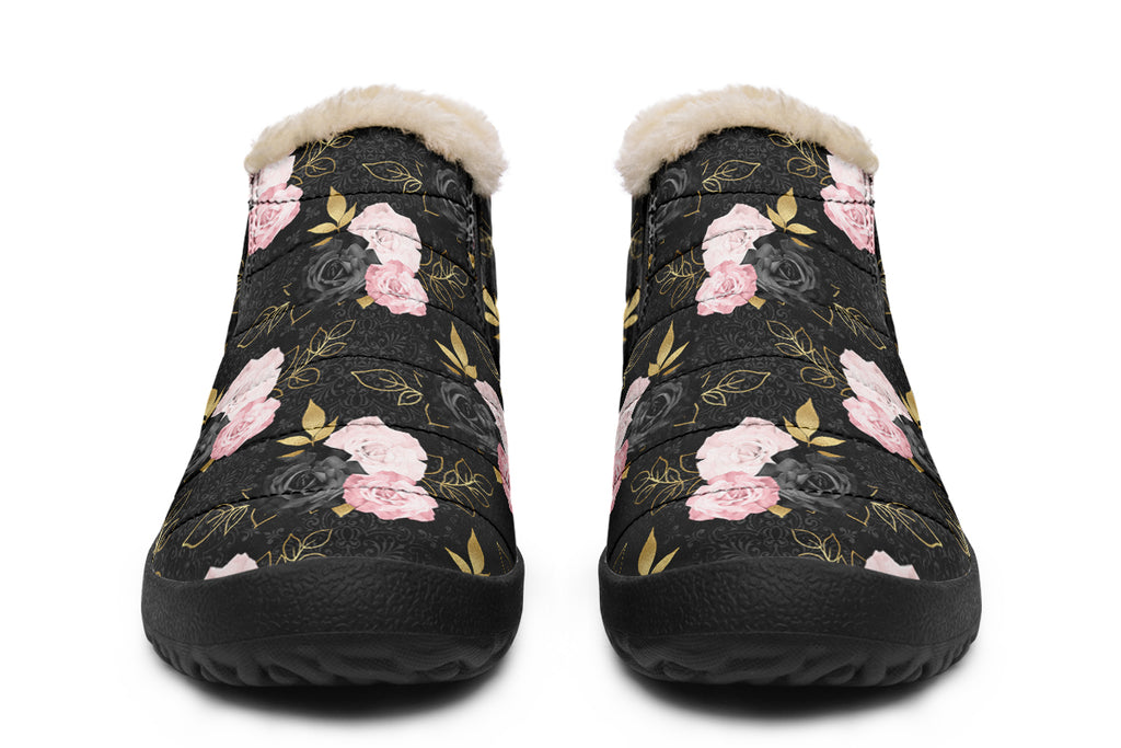 Blush Roses Winter Shoes - Offbeat Sweetie
