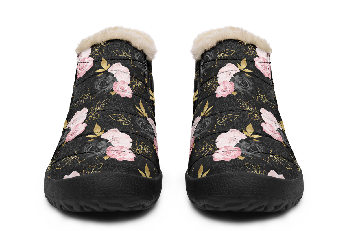 Blush Roses Winter Shoes - Offbeat Sweetie