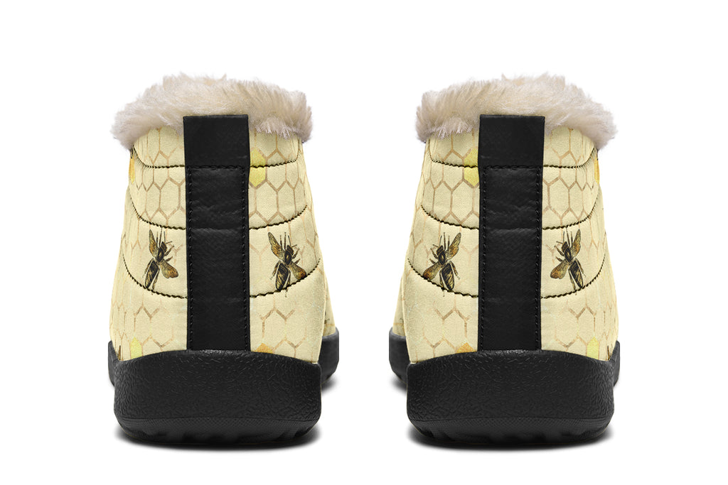 Busy Bees Winter Shoes - Offbeat Sweetie