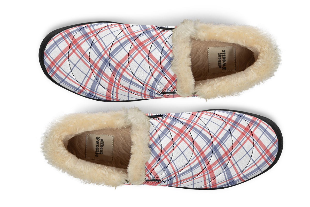 Candy Stripe Plaid Winter Shoes