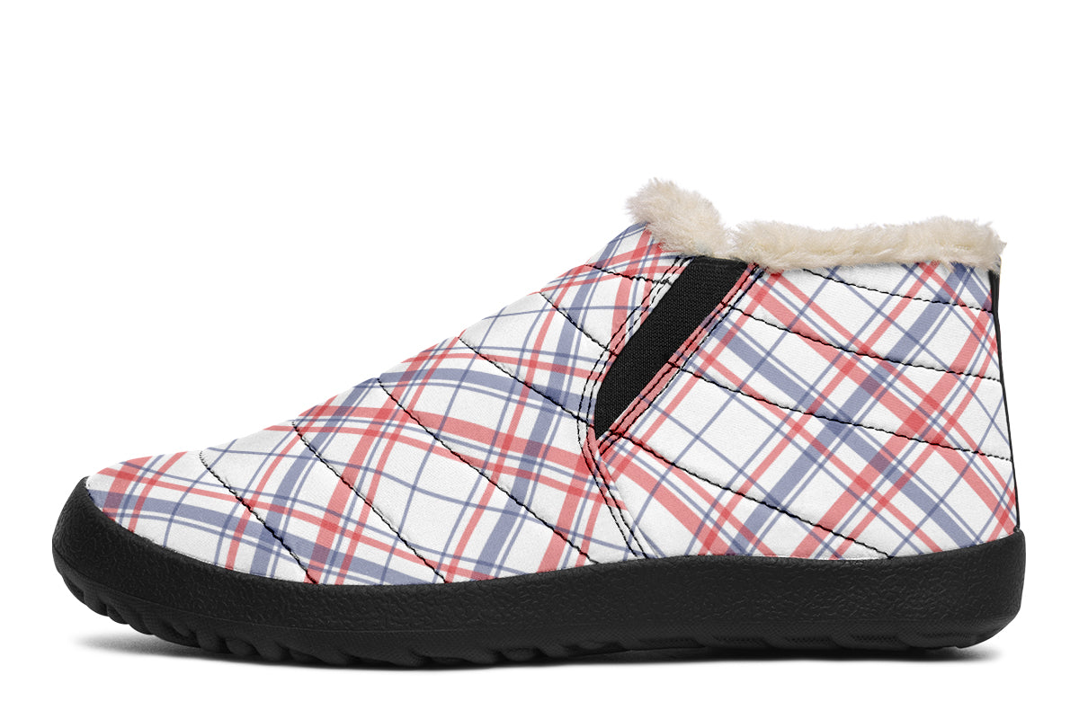 Candy Stripe Plaid Winter Shoes