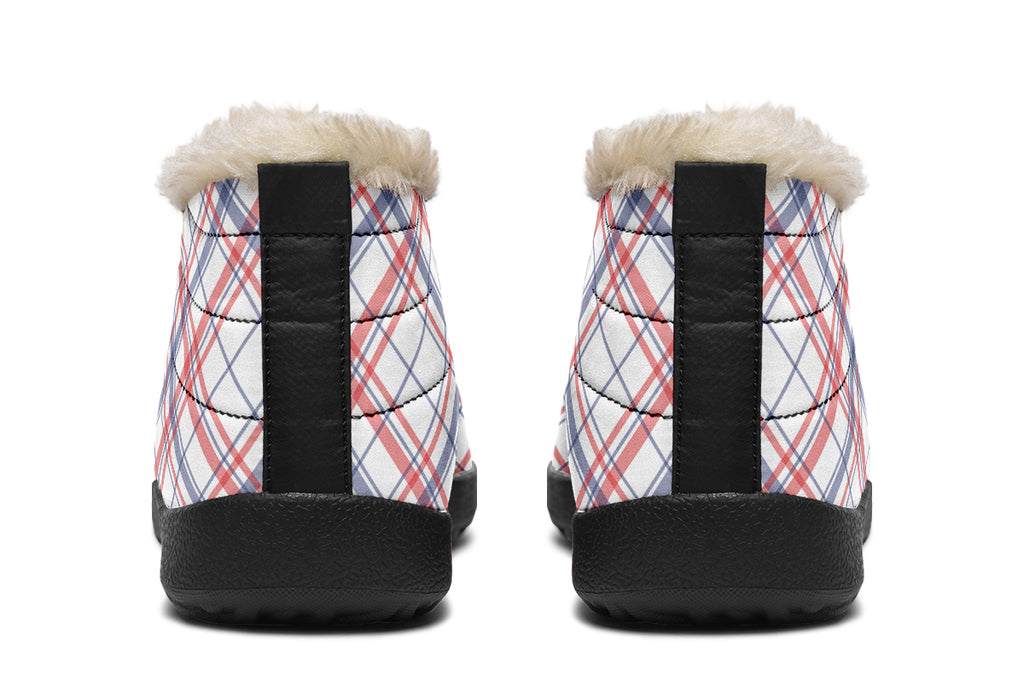 Candy Stripe Plaid Winter Shoes