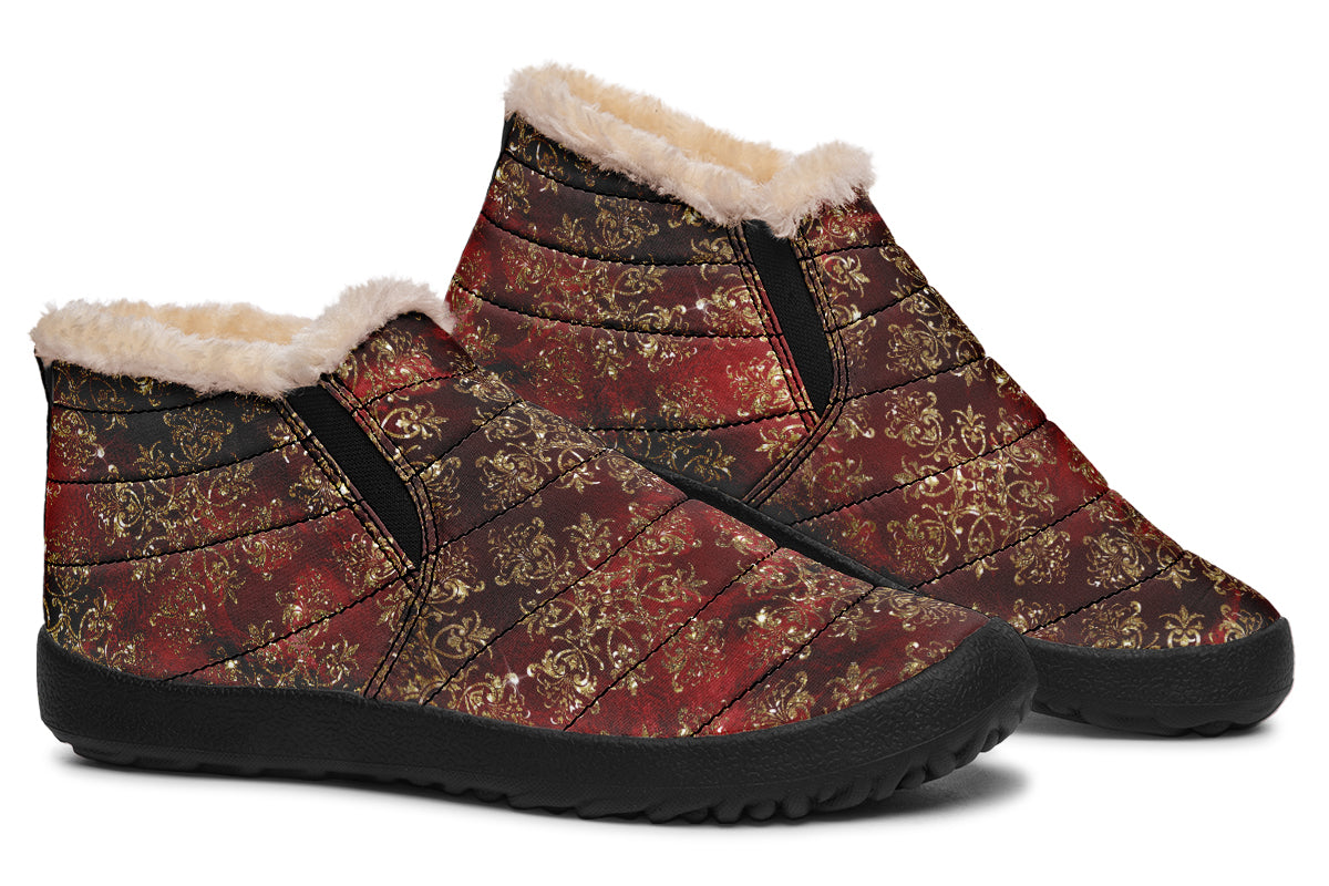 Christmas Wrapping Paper Winter Shoes - Offbeat Sweetie