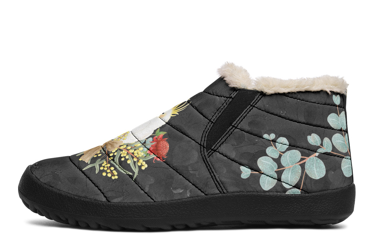 Cockatoo Winter Shoes - Offbeat Sweetie