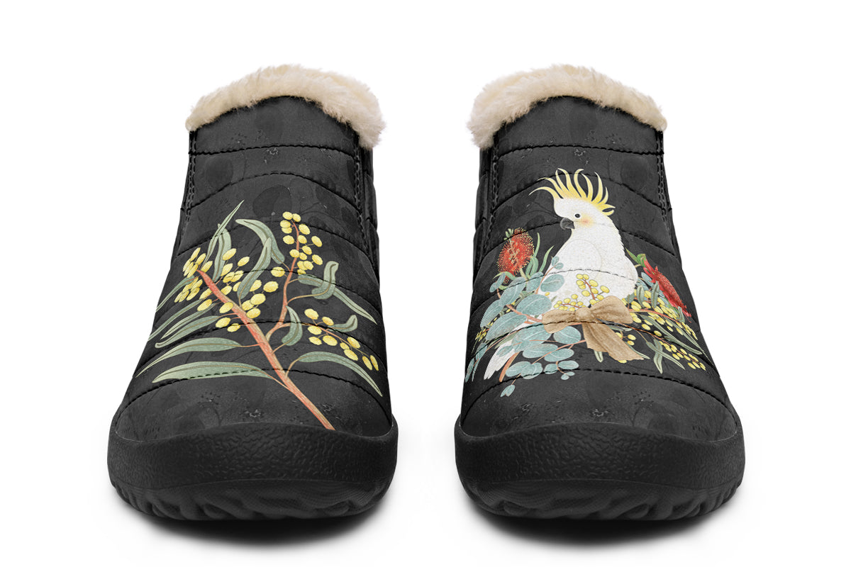 Cockatoo Winter Shoes - Offbeat Sweetie