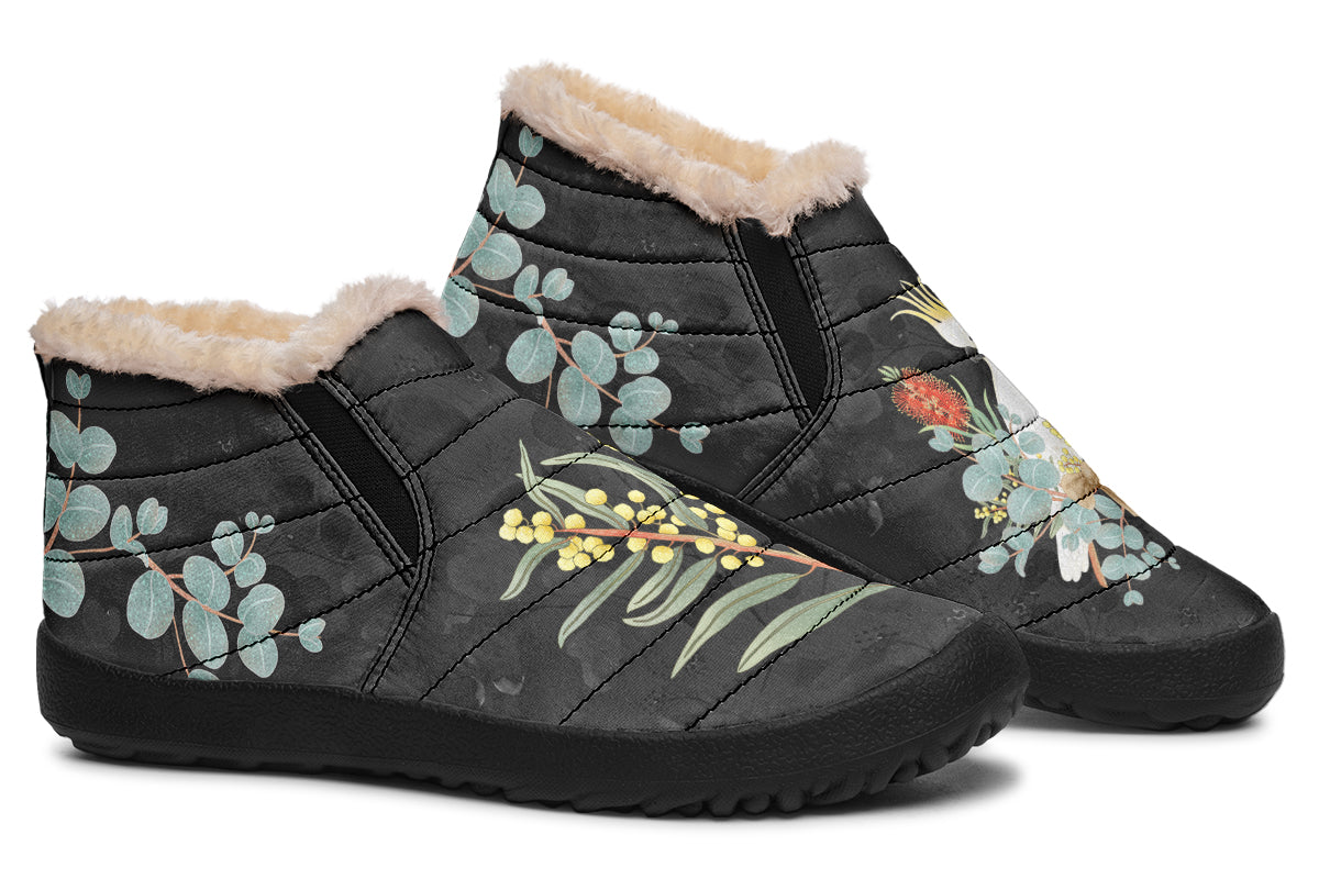 Cockatoo Winter Shoes - Offbeat Sweetie