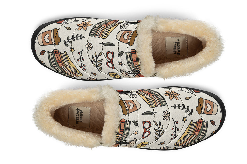 Coffee And Books Winter Shoes