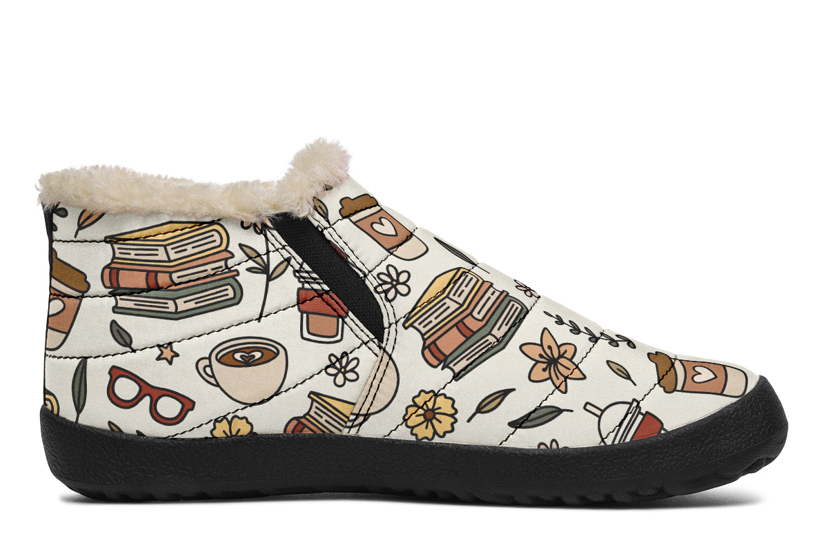Coffee And Books Winter Shoes