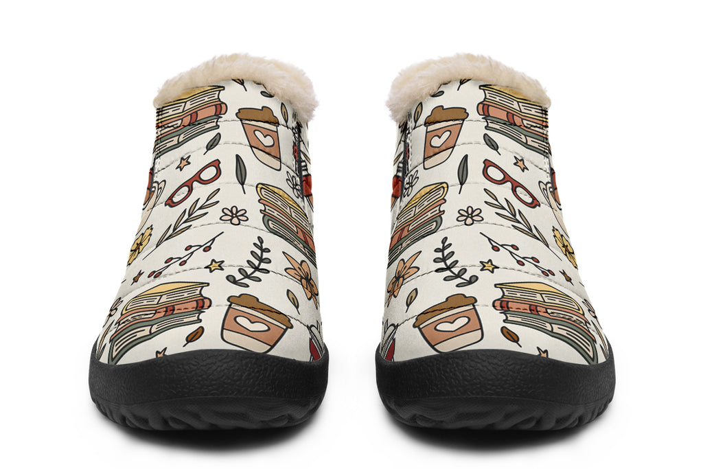 Coffee And Books Winter Shoes