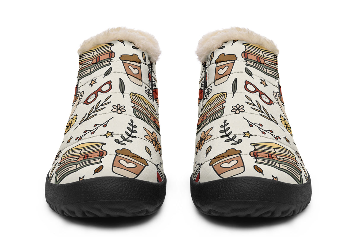 Coffee And Books Winter Shoes