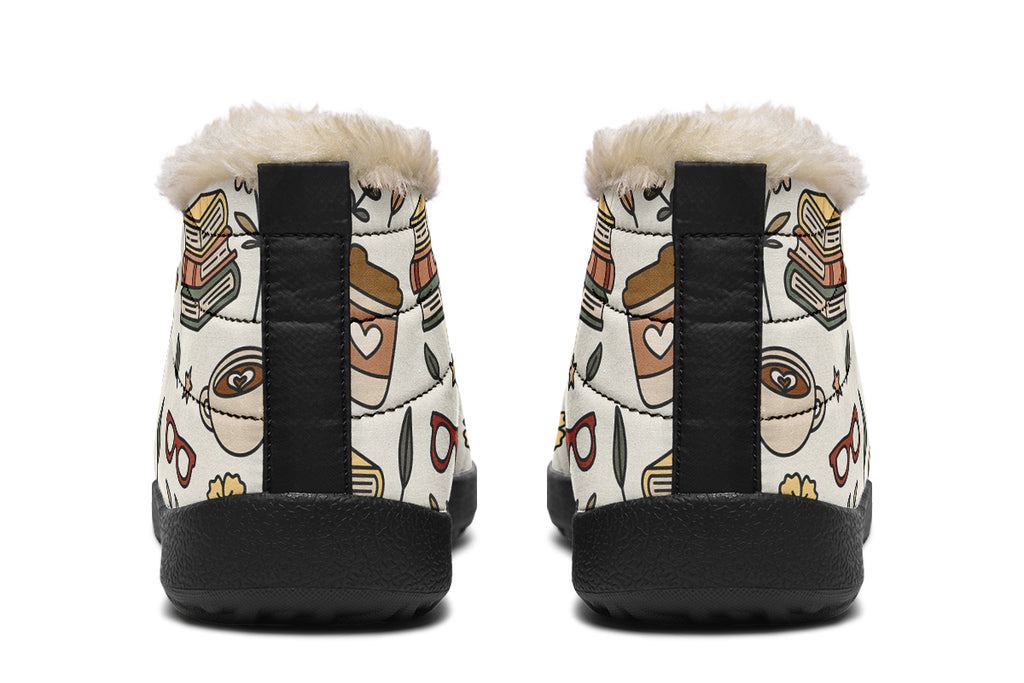 Coffee And Books Winter Shoes