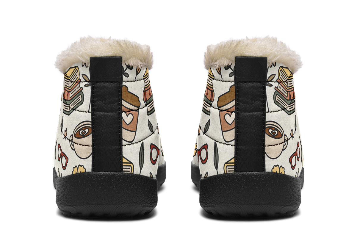 Coffee And Books Winter Shoes