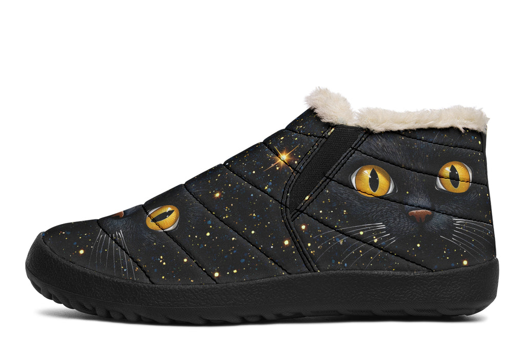 Cosmic Cat Eyes Winter Shoes