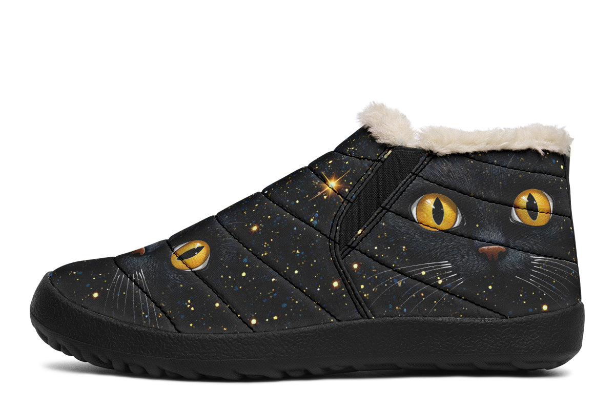 Cosmic Cat Eyes Winter Shoes