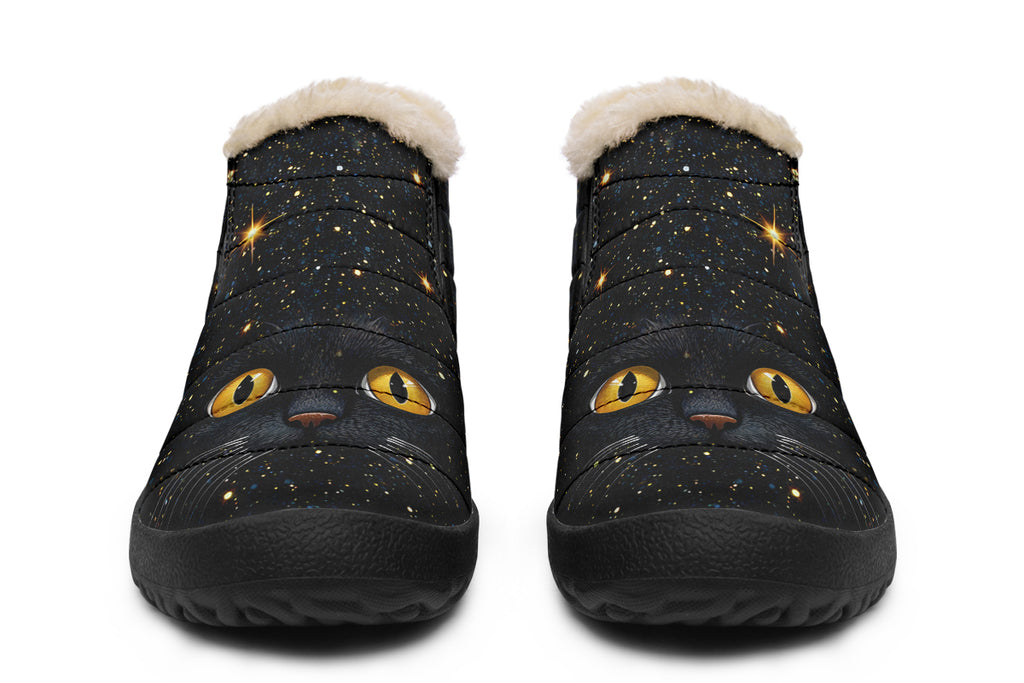 Cosmic Cat Eyes Winter Shoes