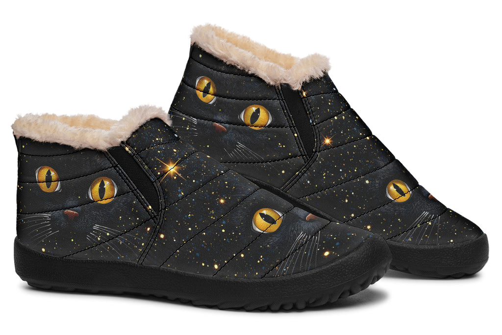 Cosmic Cat Eyes Winter Shoes