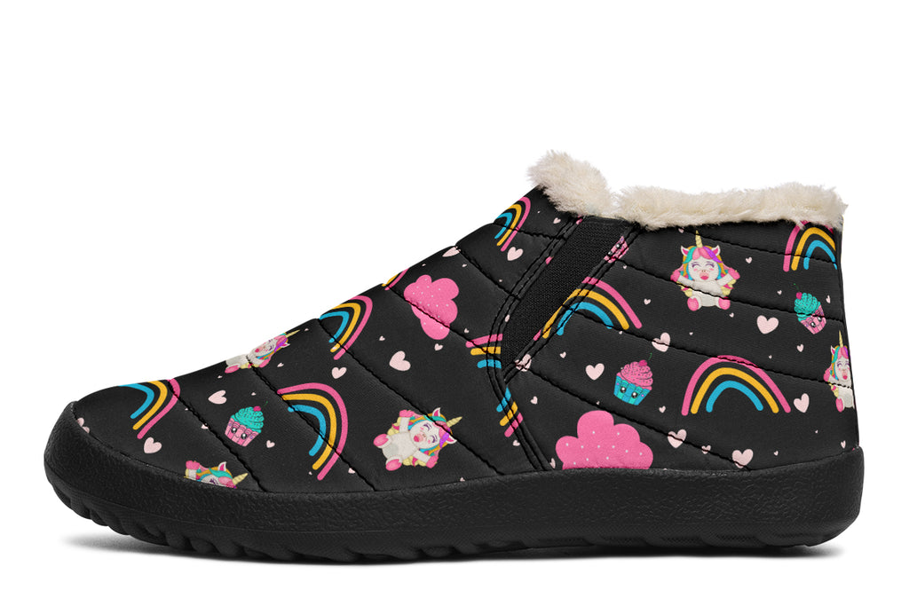 Cutesy Unicorns Winter Shoes - Offbeat Sweetie