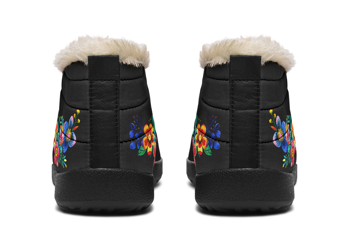 Day of the Dead Winter Shoes - Offbeat Sweetie