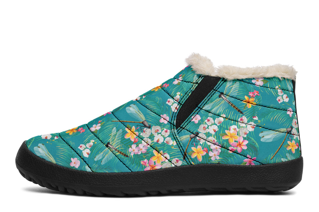 Dragonflies Winter Shoes - Offbeat Sweetie