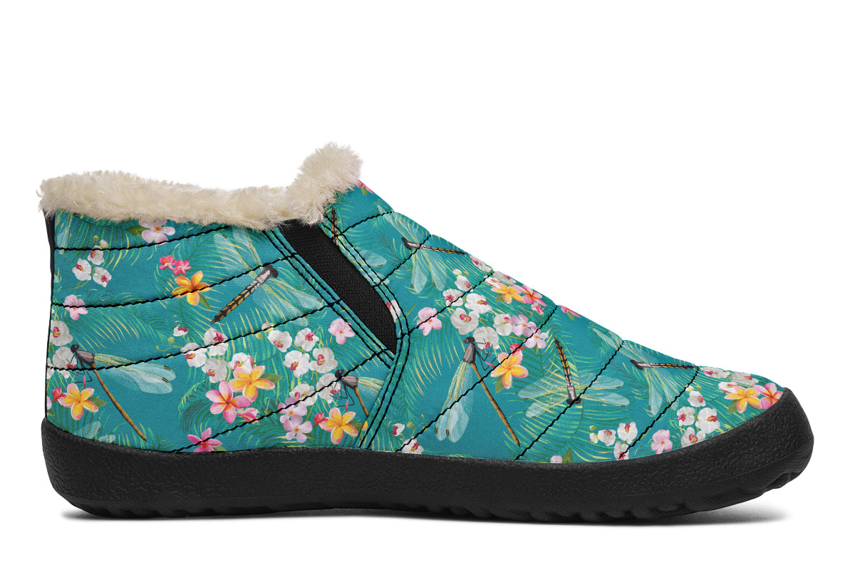 Dragonflies Winter Shoes - Offbeat Sweetie