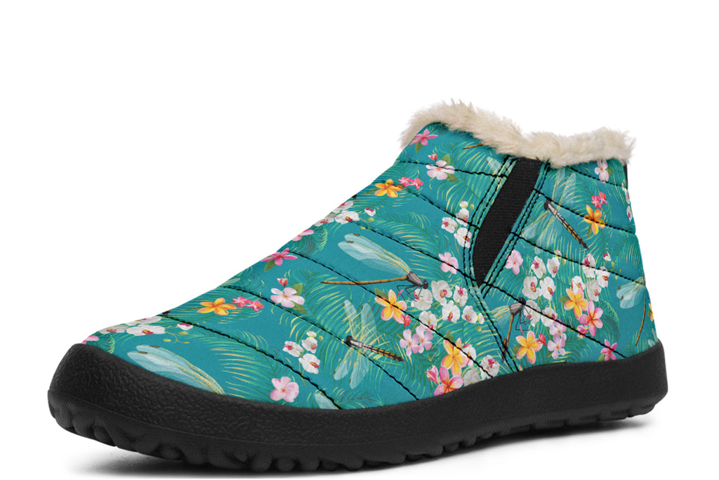 Dragonflies Winter Shoes - Offbeat Sweetie