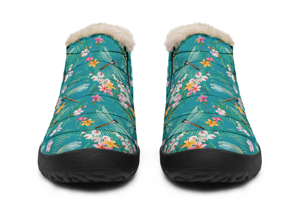 Dragonflies Winter Shoes - Offbeat Sweetie