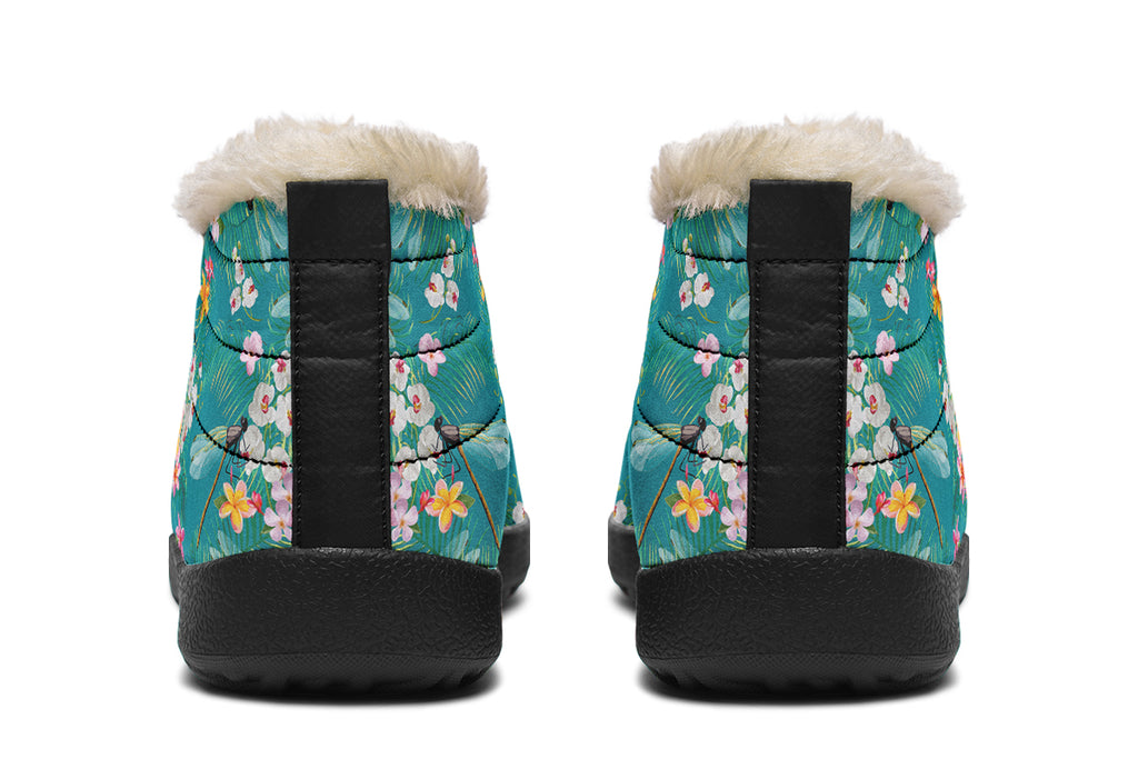 Dragonflies Winter Shoes - Offbeat Sweetie