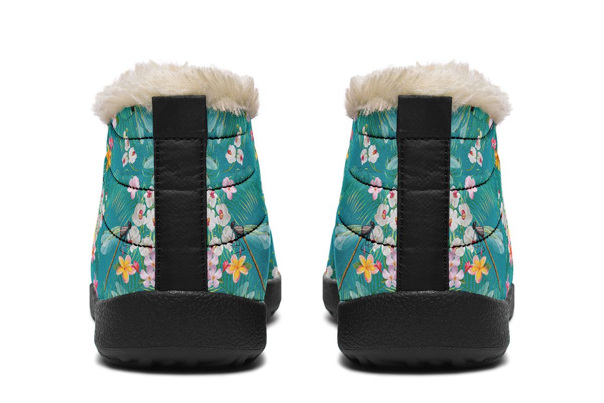 Dragonflies Winter Shoes - Offbeat Sweetie