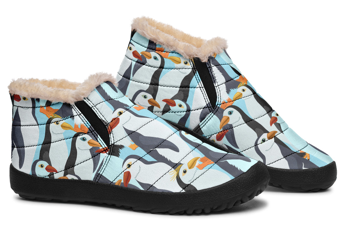 Penguin Party Winter Shoes - Offbeat Sweetie