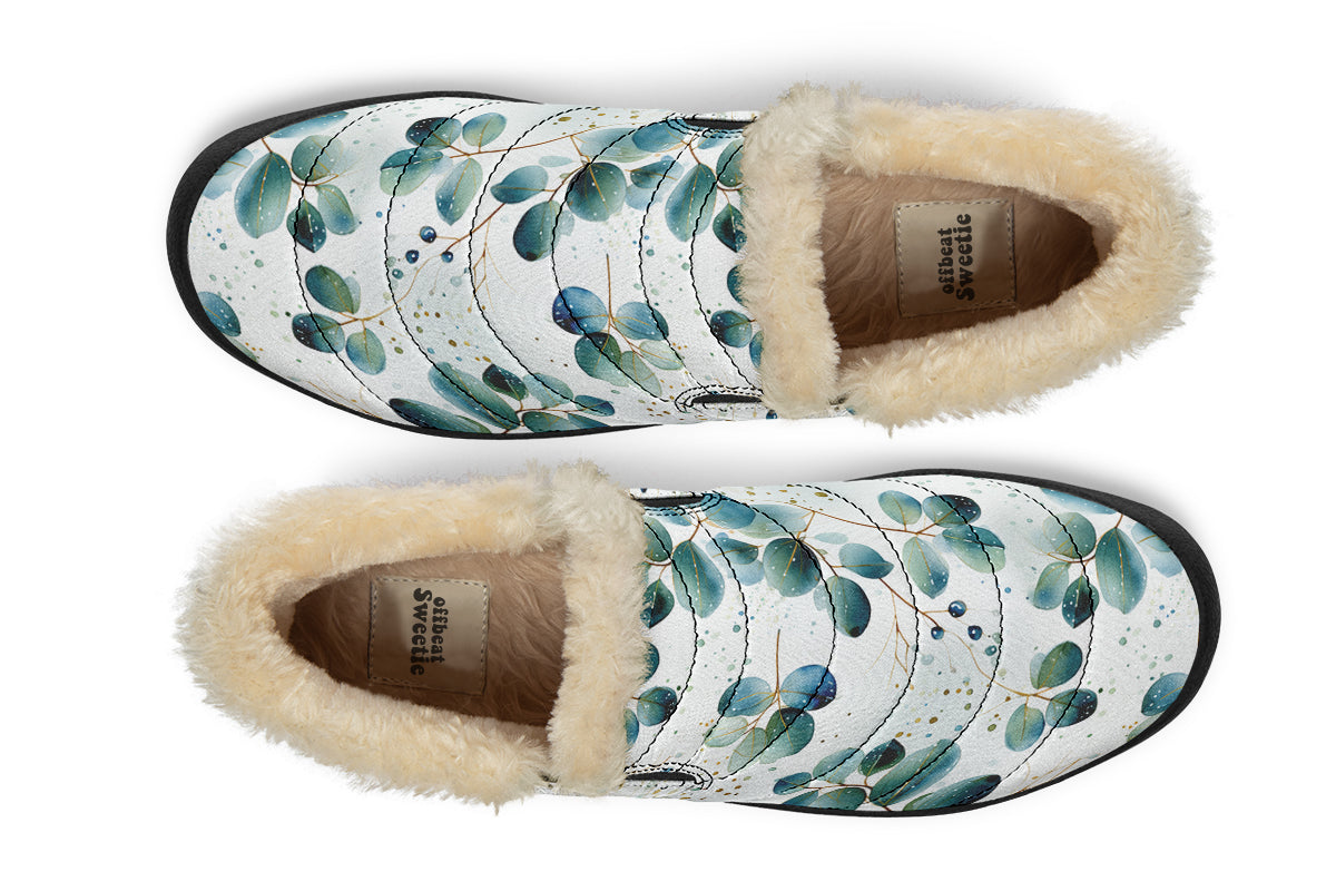 Eucalyptus Leaves Winter Shoes - Offbeat Sweetie