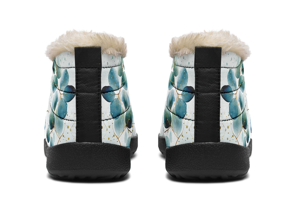 Eucalyptus Leaves Winter Shoes - Offbeat Sweetie