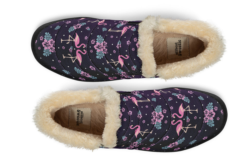 Flamingos Winter Shoes