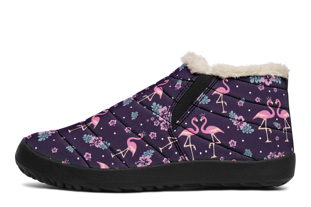 Flamingos Winter Shoes