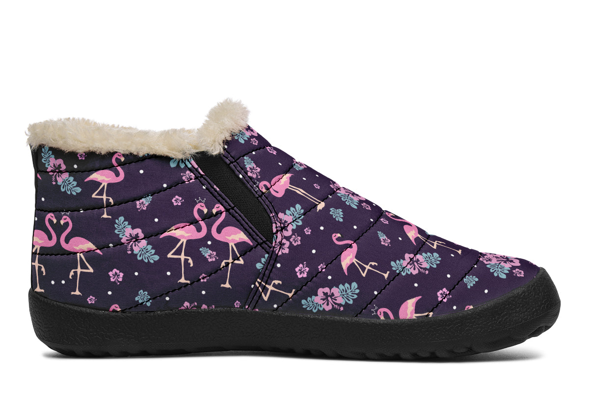 Flamingos Winter Shoes
