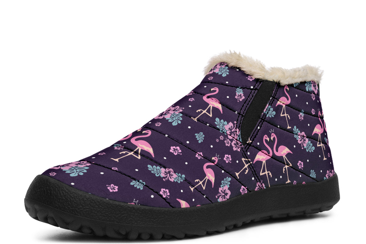 Flamingos Winter Shoes