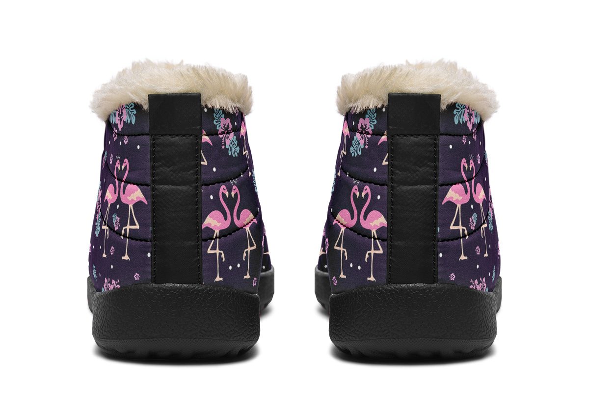 Flamingos Winter Shoes