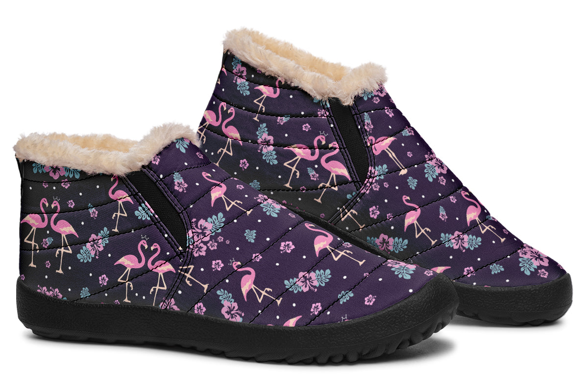 Flamingos Winter Shoes