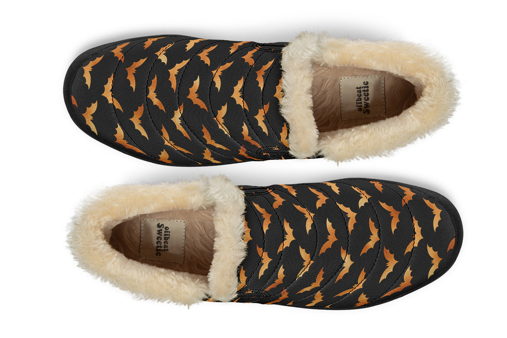 Halloween Bats Winter Shoes - Offbeat Sweetie