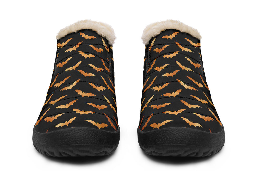 Halloween Bats Winter Shoes - Offbeat Sweetie