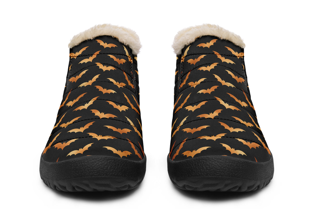 Halloween Bats Winter Shoes - Offbeat Sweetie