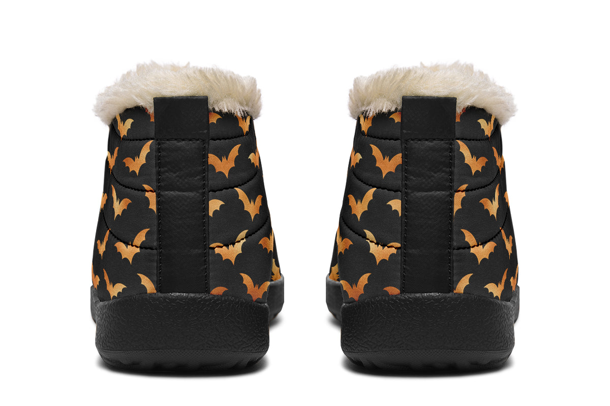 Halloween Bats Winter Shoes - Offbeat Sweetie