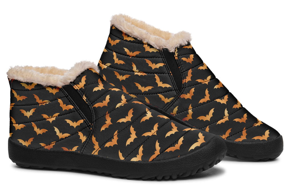 Halloween Bats Winter Shoes - Offbeat Sweetie