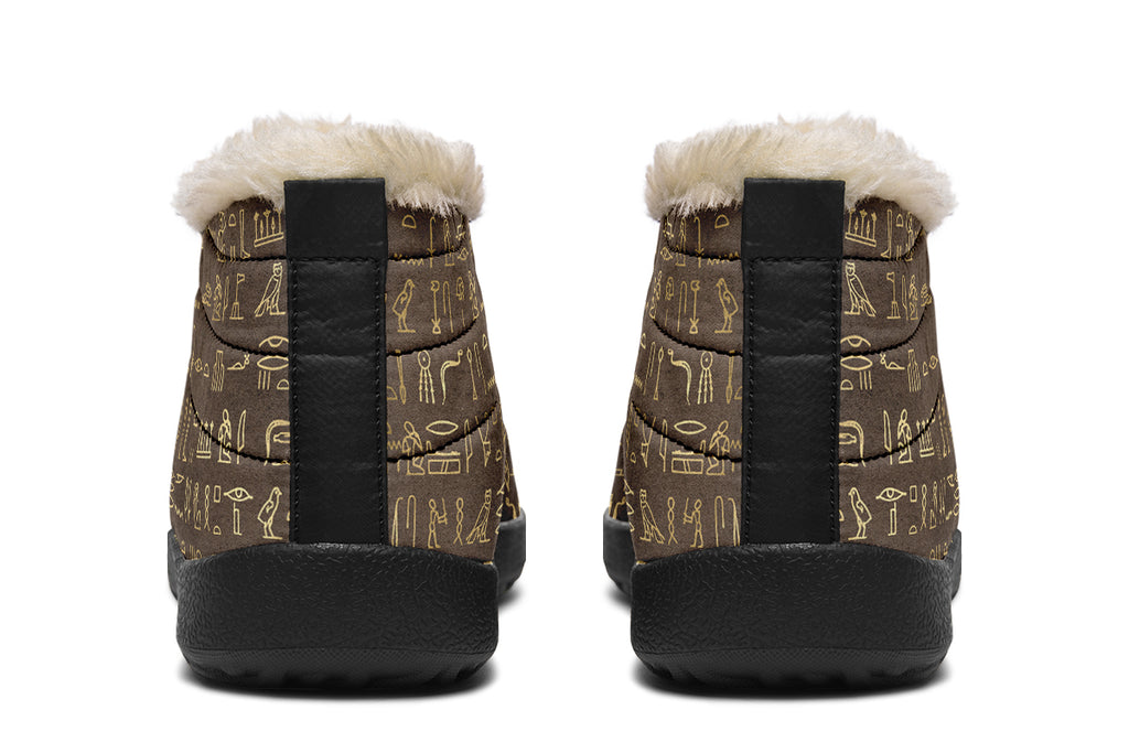 Hieroglyphics Winter Shoes - Offbeat Sweetie