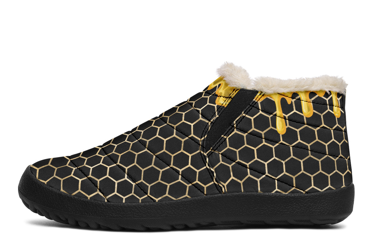Honeycomb Winter Shoes - Offbeat Sweetie