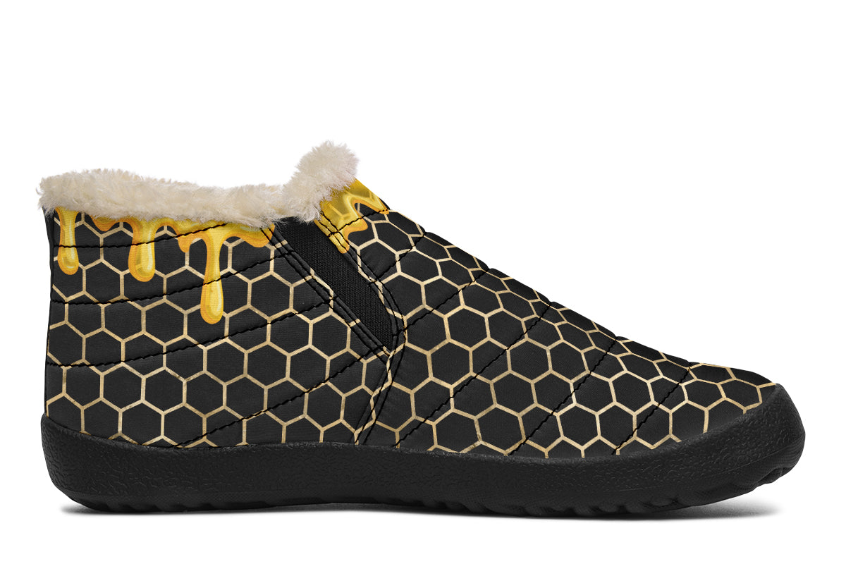 Honeycomb Winter Shoes - Offbeat Sweetie