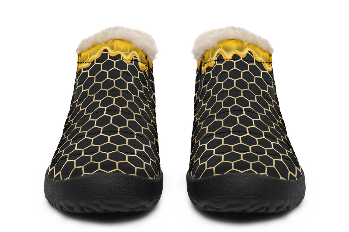 Honeycomb Winter Shoes - Offbeat Sweetie