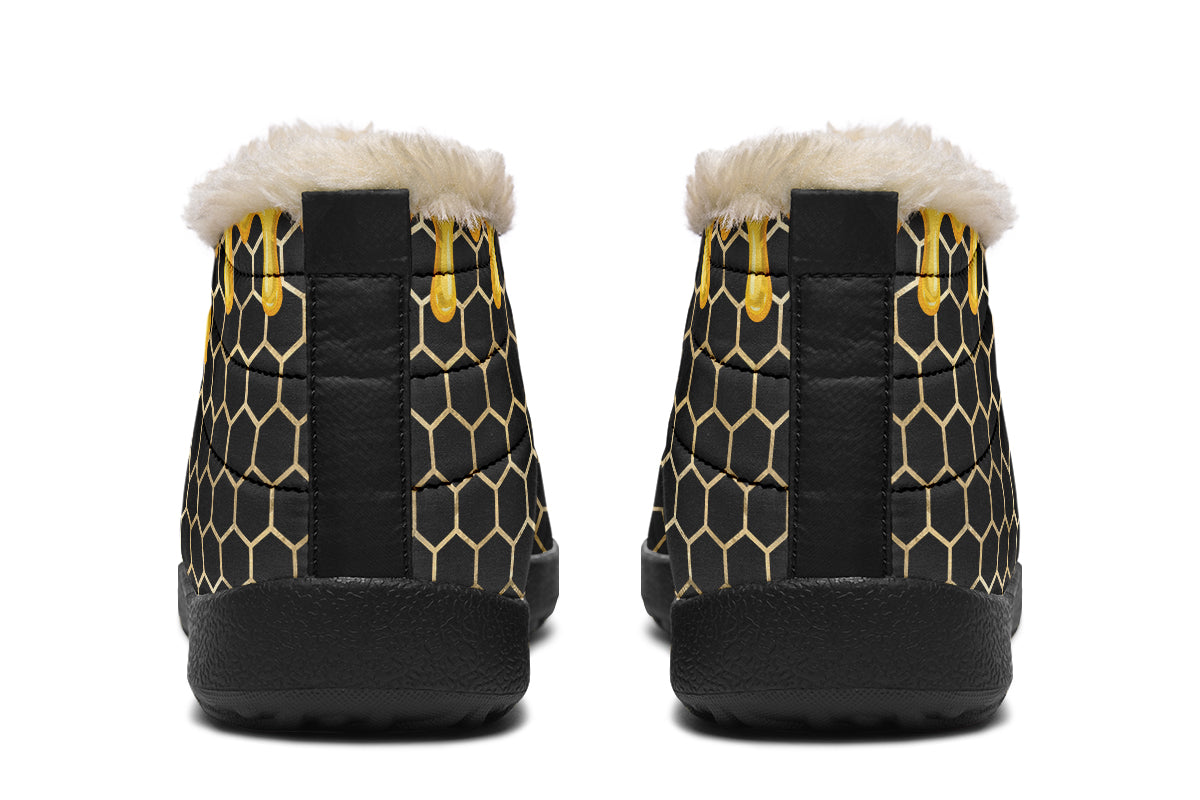 Honeycomb Winter Shoes - Offbeat Sweetie